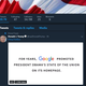 A screenshot of Trump’s Twitter page on August 29th, 2018 (modified to remove profile photos from the “Followers you know” section).